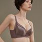Wireless Simple Gathered 3/4 Cup Lace Bras [BRYM036]