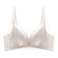 Wireless Simple Gathered 3/4 Cup Lace Bras [BRYM036]