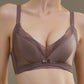 Wireless Simple Gathered 3/4 Cup Lace Bras [BRYM036]