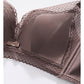 Wireless Simple Gathered 3/4 Cup Lace Bras [BRYM036]