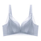 Wireless Simple Gathered 3/4 Cup Lace Bras [BRYM036]