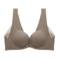 Wireless Simple Gathered 3/4 Cup Bras [BRYM037]