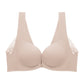Wireless Simple Gathered 3/4 Cup Bras [BRYM037]