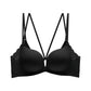 Wireless Simple Seamless Gathered 3/4 Cup Lace Bras [BRYM046]