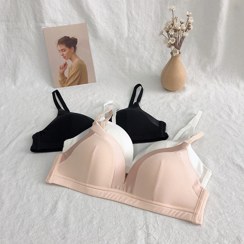 Wireless Simple Seamless Triangle Bras [BRYM048]