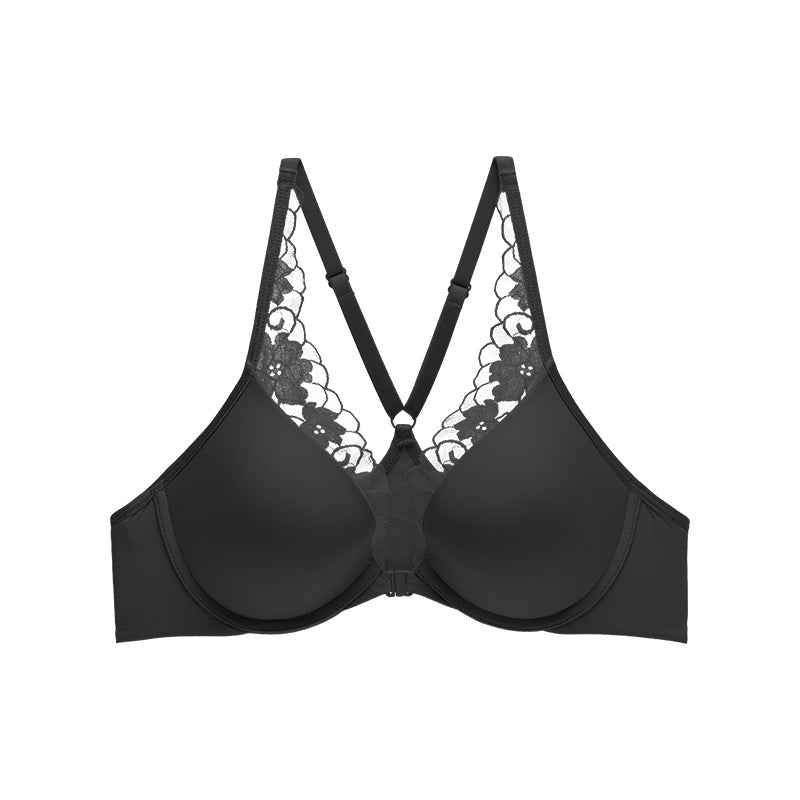 Wireless Simple Gathered Triangle Bras [BRYM049]