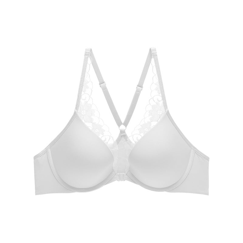 Wireless Simple Gathered Triangle Bras [BRYM049]