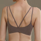 Wireless Simple Seamless Gathered 3/4 Cup Bras [BRYM055]