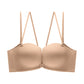 Wireless Simple Seamless Gathered 3/4 Cup Bras [BRYM055]