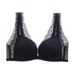Wireless Simple Gathered 3/4 Cup Lace Bras [BRYM059]