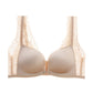 Wireless Simple Gathered 3/4 Cup Lace Bras [BRYM059]