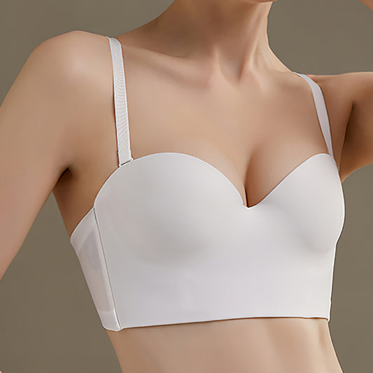 Wireless Simple Anti Emptied 3/4 Cup Longline Bras [BRYM065]