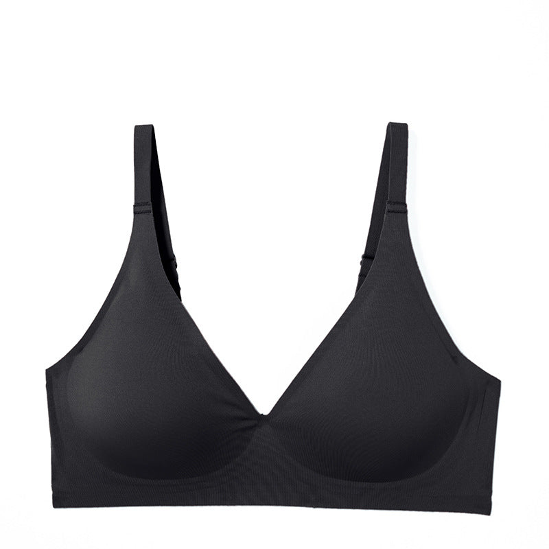 Wireless Simple Seamless Gathered 3/4 Cup Bras [BRYS006]