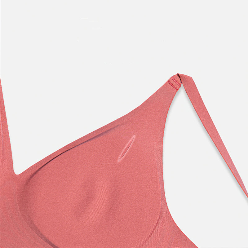 Wireless Simple Seamless Gathered 3/4 Cup Bras [BRYS006]