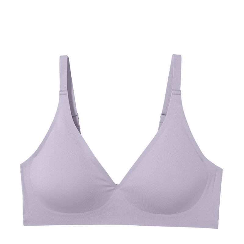 Wireless Simple Seamless Gathered 3/4 Cup Bras [BRYS006]