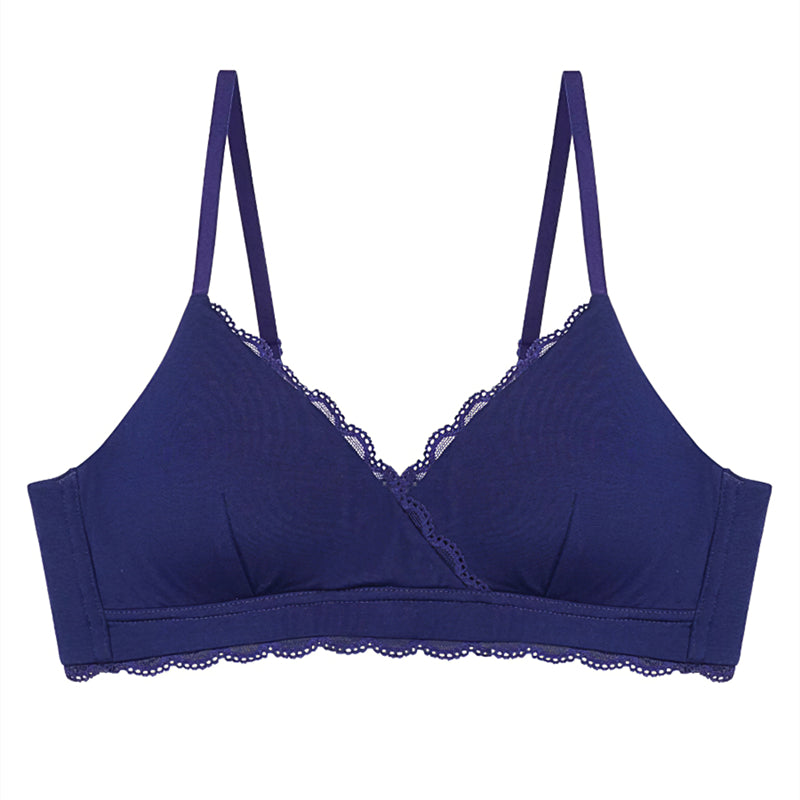 Wireless Simple Breathable Triangle Bras [BRYS014]