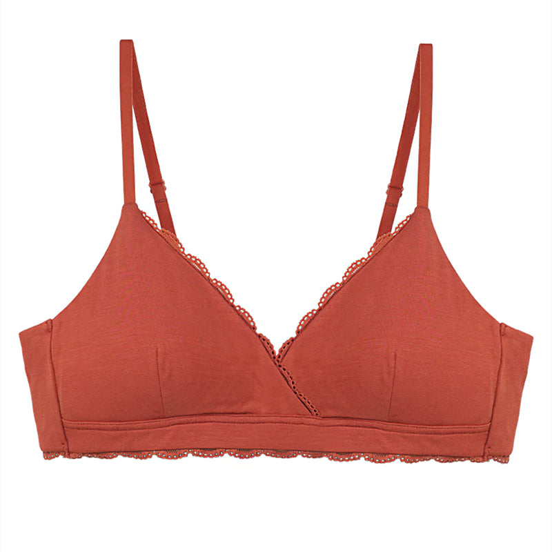 Wireless Simple Breathable Triangle Bras [BRYS014]