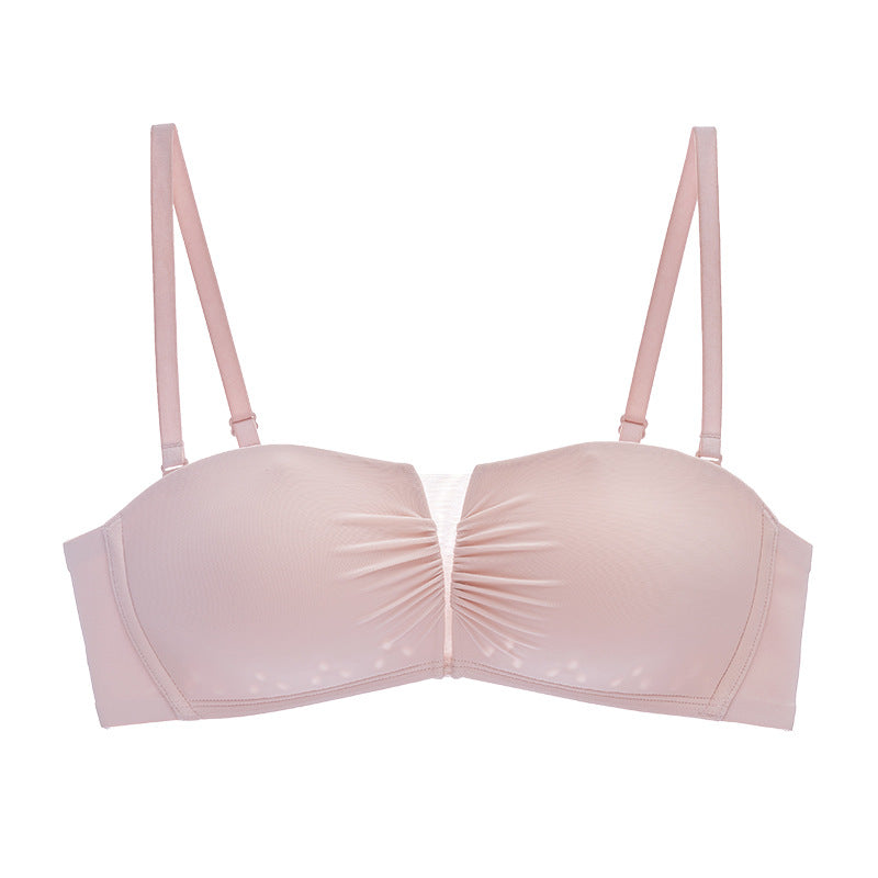 Wireless Simple Seamless/Gathered Tube Top Bras [BRYS019]